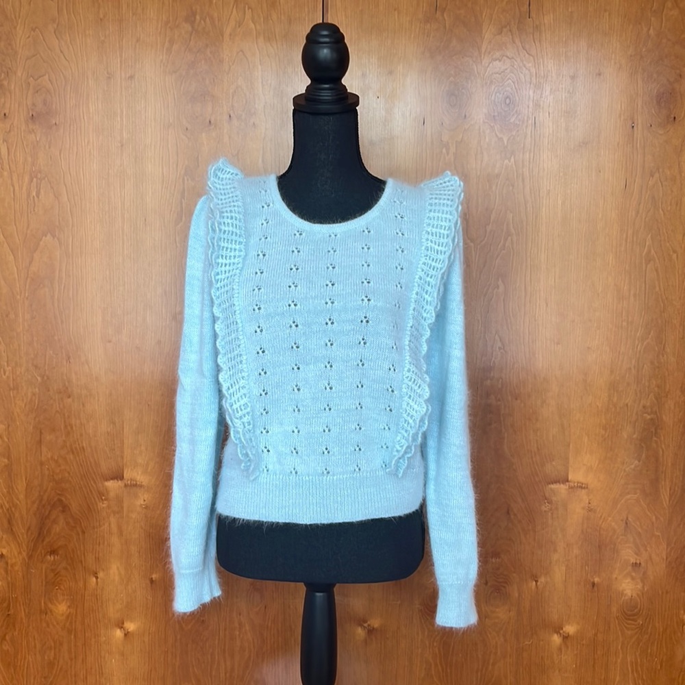 Loveshack Fancy Tiffany blue sweater